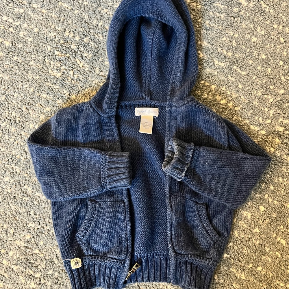Ralph Lauren zip up jacket. 12 months.